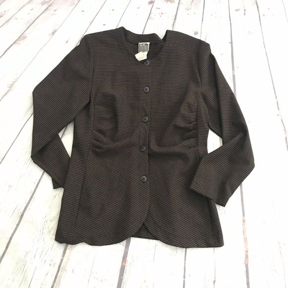 LILITH PARIS Check 2 Piece Gathered / Rusched Suit Set Sz L - Picture 11 of 16